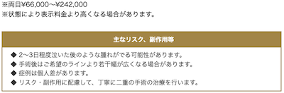 共立美容外科二重手術埋没法症例説明