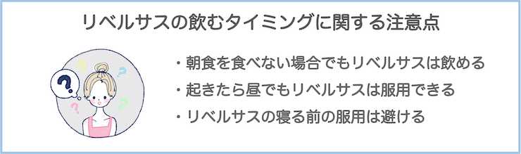 リベルサス飲むタイミングの注意点