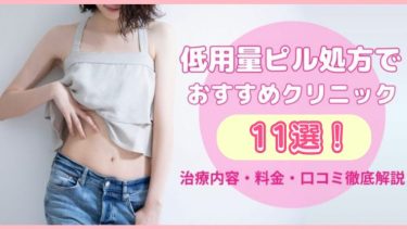 低用量ピルおすすめ11選