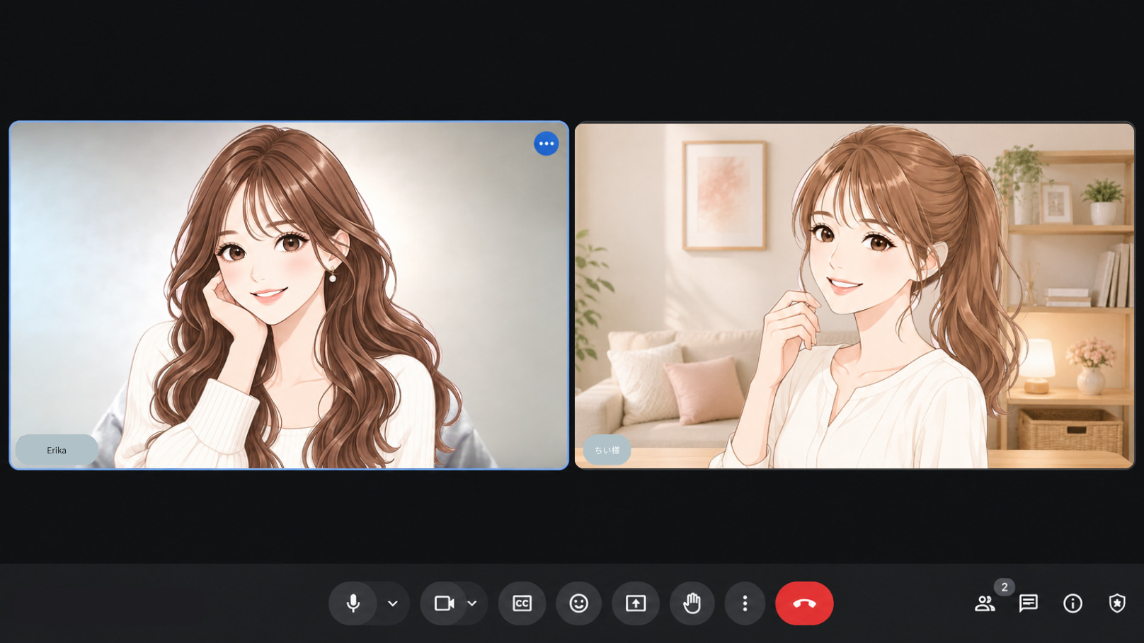 オンラインで実施したリゼクリニックの取材の様子のイメージイラスト